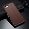 Apple iPhone 7, 7 Plus Flip Genuine Leather Wallet Case
